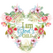 I Am God's Child floral heart wreath with saying.